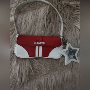 Steve Madden Red & White Mini Shoulder Bag – Never Used